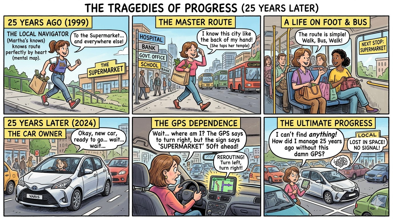 Cartoon: Fictitious civilian life satire