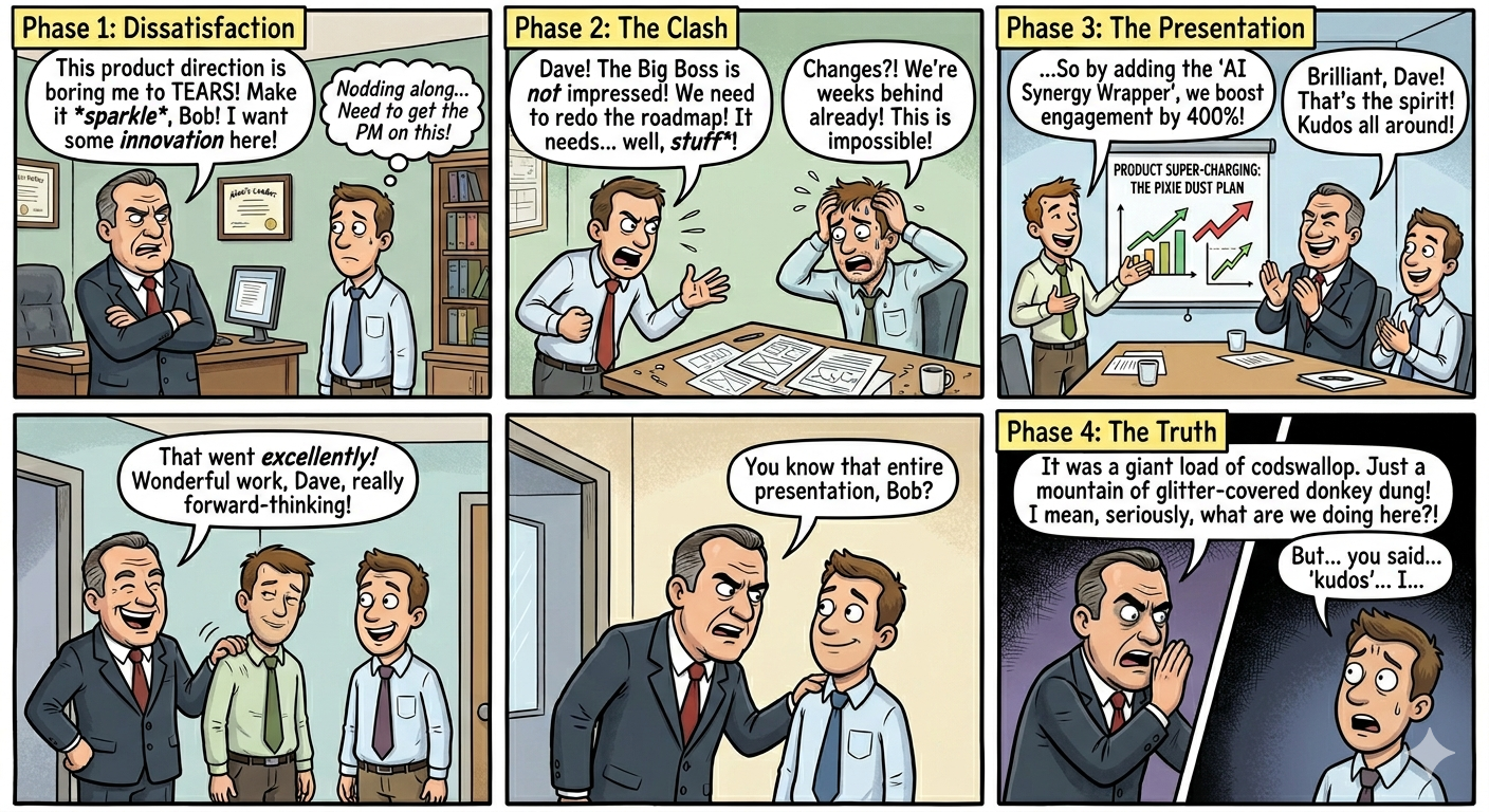 Cartoon: The ultimate executive whiplash