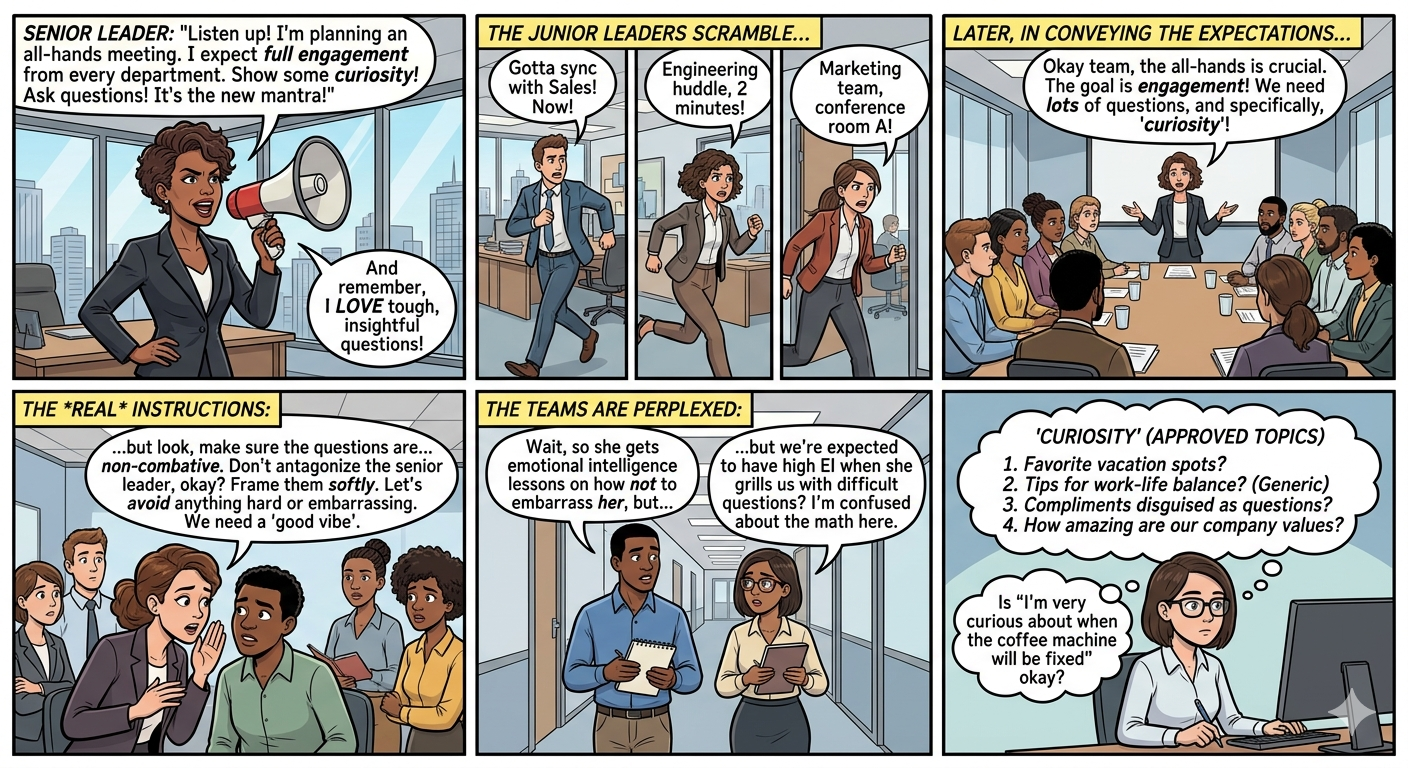 Cartoon: Employee All Hands: Q&A