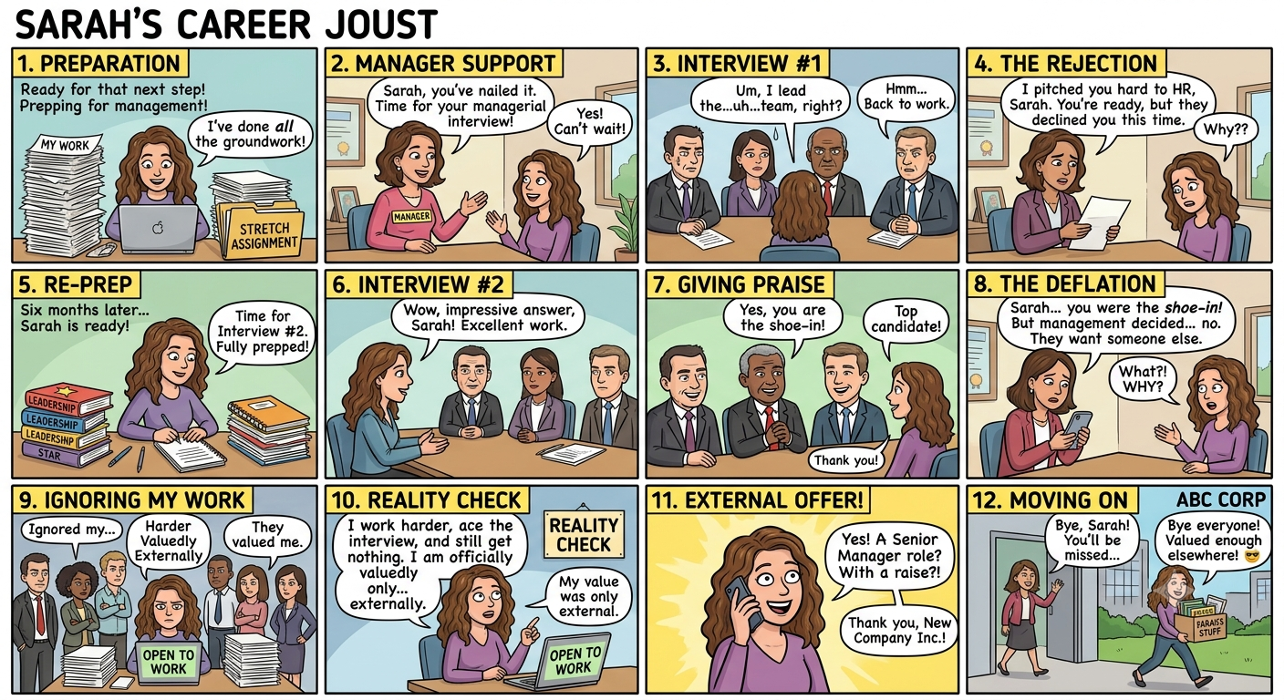Cartoon: Undervalued Internal Employee